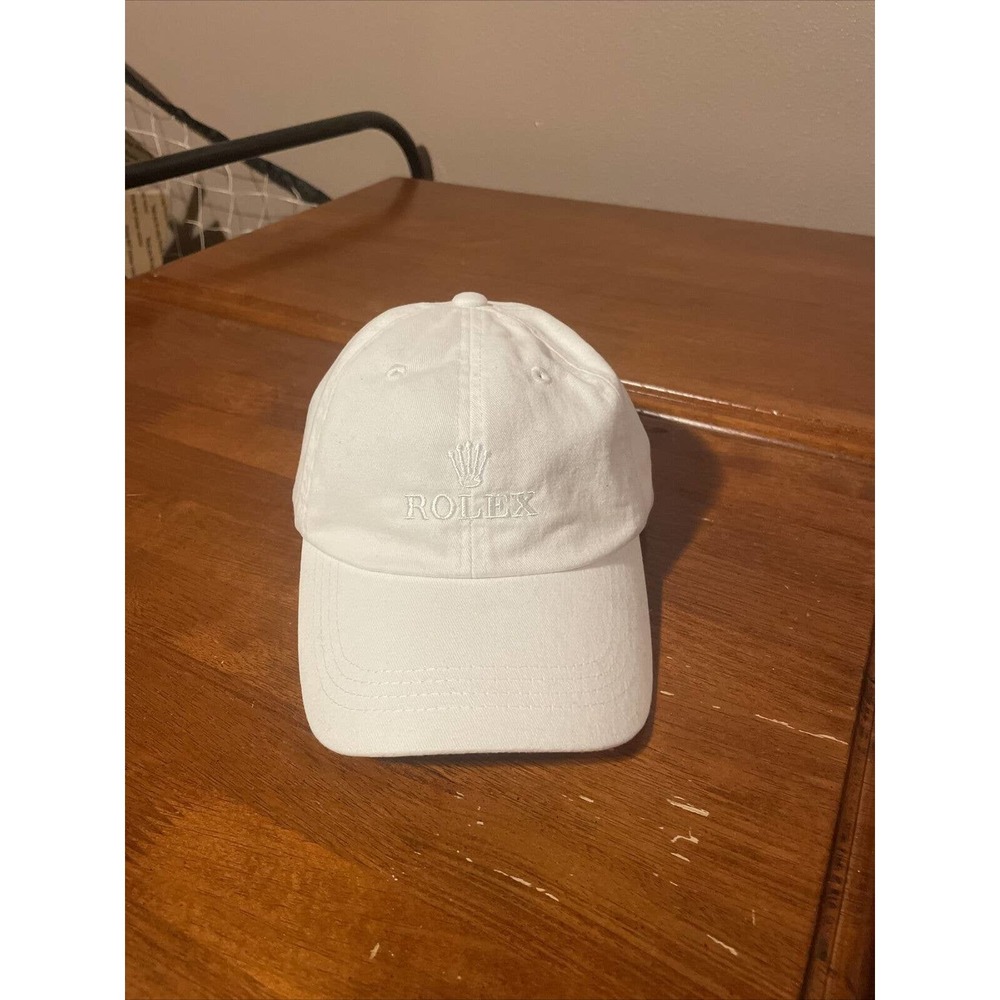 Rolex Vintage White Cap With Logo White adjustable back